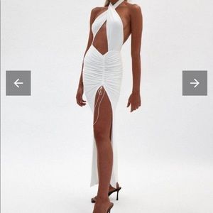 Cross halter neck Maxi dress